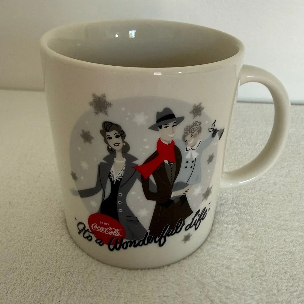 2010 It's a Wonderful Life Coca Cola Classics Coke Coffee Cup Mug Collectible